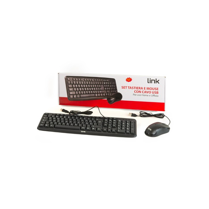 KIT 2 in 1 Tastiera e Mouse USB