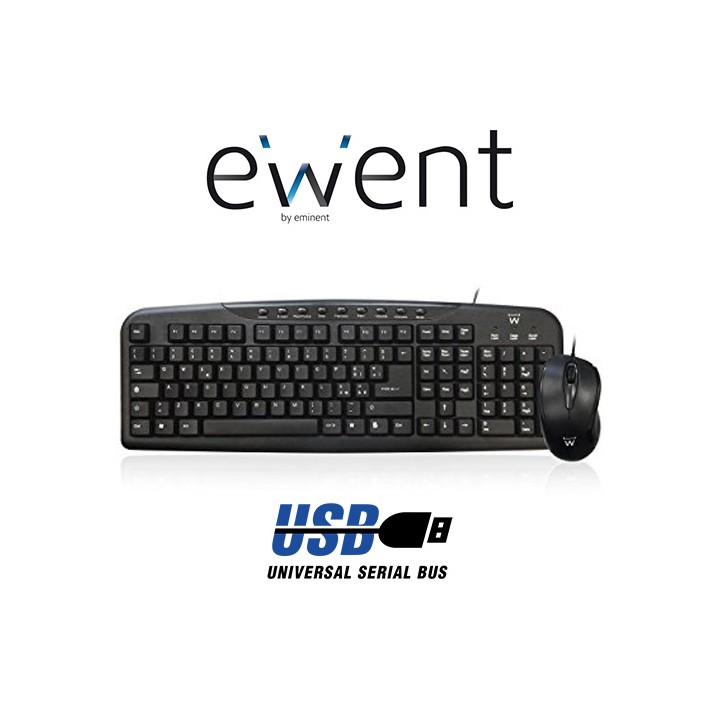 KIT 2 in 1 Tastiera e Mouse USB EW3123