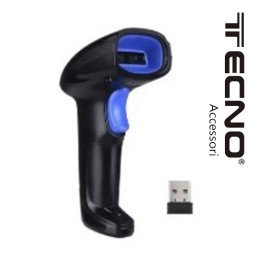 Lettore Barcode laser ottico 1D 2D scanner Wireless
