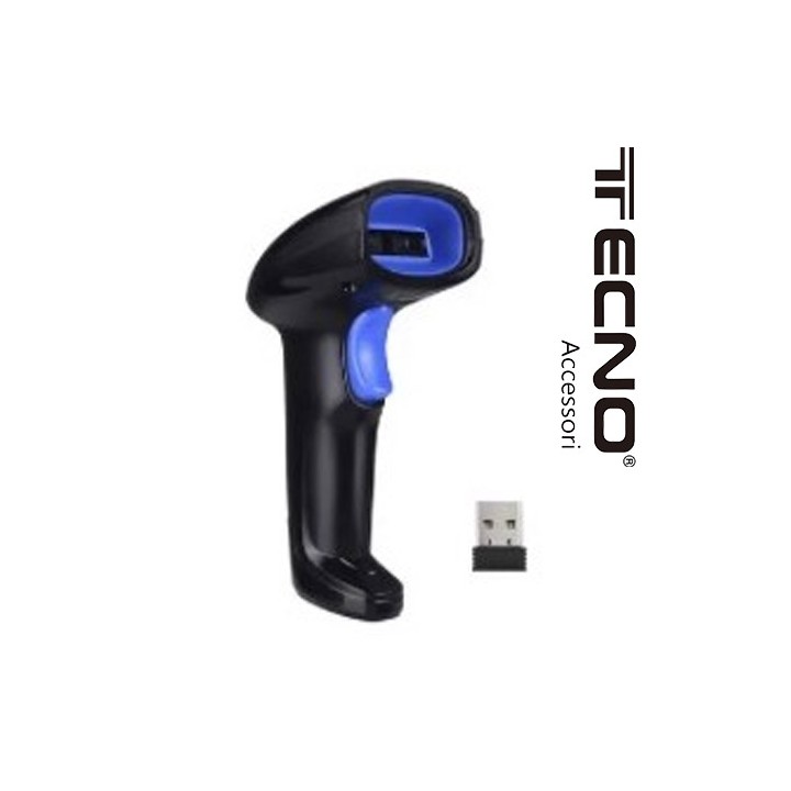 Lettore Barcode laser ottico 1D 2D scanner Wireless
