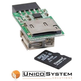 Lettore Card interno per MicroSDHC fino a 32GB
