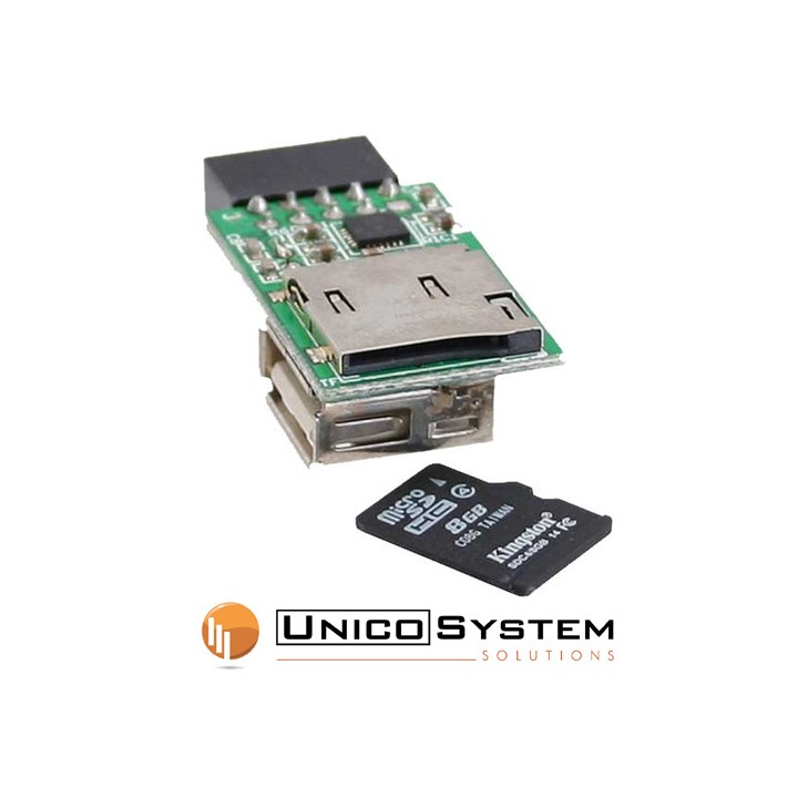 Lettore Card interno per MicroSDHC fino a 32GB