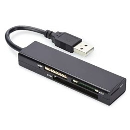 Lettore Card USB 2.0 Compact Flash, microSD, microSDHC, MS, SD
