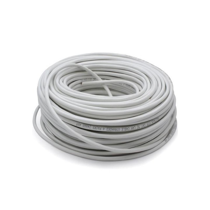 Matassa di cavo di rete 100m Cat.6 U/UTP PVC Grigio