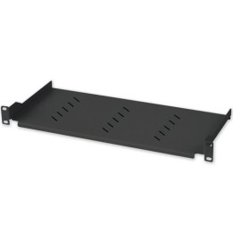 Mensola per Armadio Rack 19'' 150mm 1U Nera 2 punti