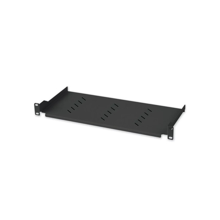 Mensola per Armadio Rack 19'' 150mm 1U Nera 2 punti