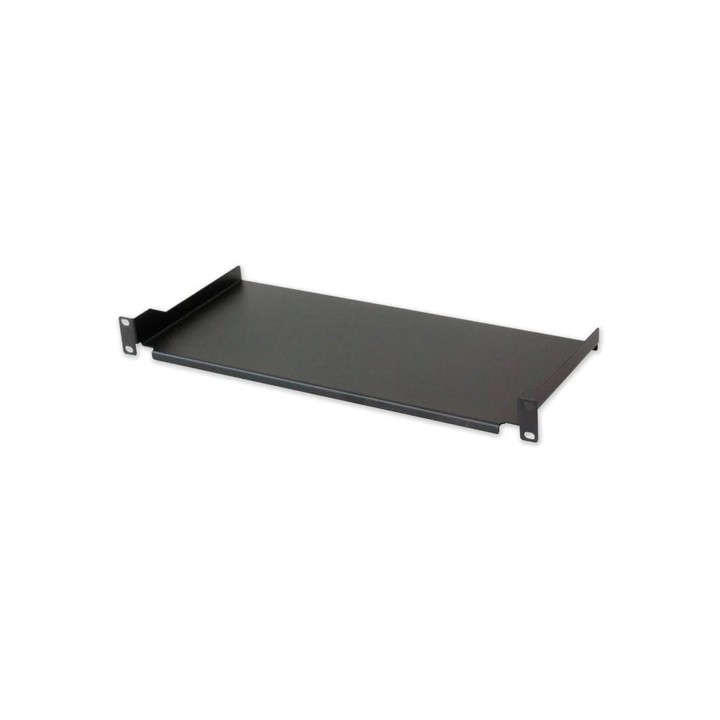 Mensola per Armadio Rack 19'' 200mm 1U Nera 2 punti