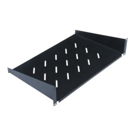 Mensola per Armadio Rack 19'' 350mm 1U Nera 2 punti
