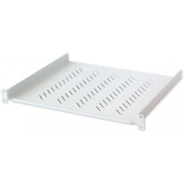 Mensola per Armadio Rack 19'' 400mm 1U Grigia 2 punti