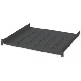 Mensola per Armadio Rack 19'' 400mm 1U Nera 2 punti