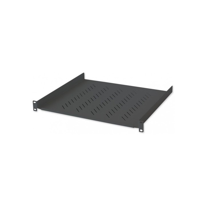 Mensola per Armadio Rack 19'' 400mm 1U Nera 2 punti