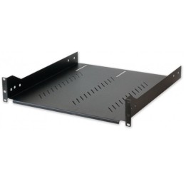 Mensola per Armadio Rack 19'' 470mm 2U Grigia 3 punti