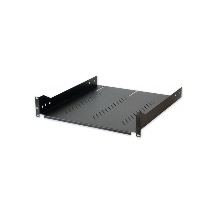 Mensola per Armadio Rack 19'' 470mm 2U Grigia 3 punti