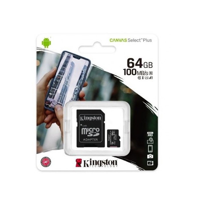 MicroSD 64 GB + Adattatore SD 100/20