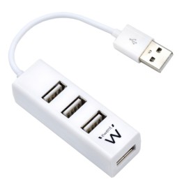 Mini HUB USB 2.0 a 4 porte EW1122 Bianco