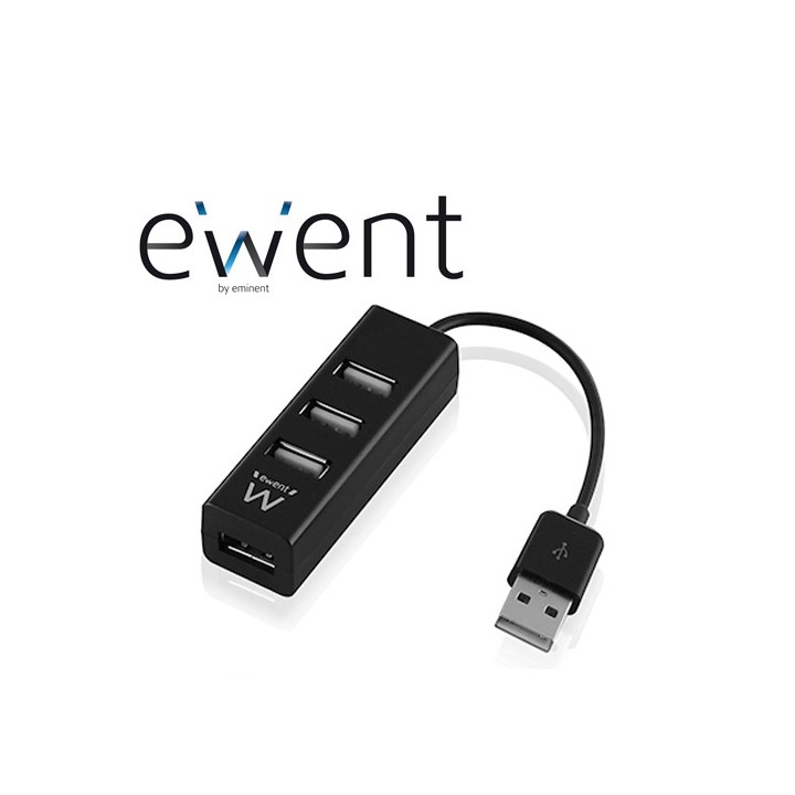 Mini HUB USB 2.0 a 4 porte EW1123 Nero