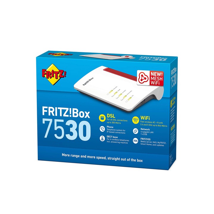 Modem Router AVM FRITZ!Box 7530 AC+N 1266 Mbit/s