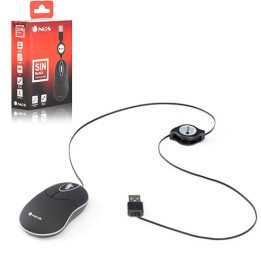 Mouse mini Ottico 1000dpi - Cavo retrattile