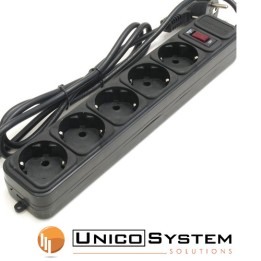 Multipresa 5 posti con Protezione Gembird SPG5-C-15