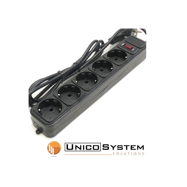 Multipresa 5 posti con Protezione Gembird SPG5-C-15