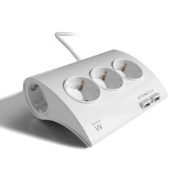 Multipresa da tavolo 5 prese schuko e 2 porte USB 2,1A EW3935