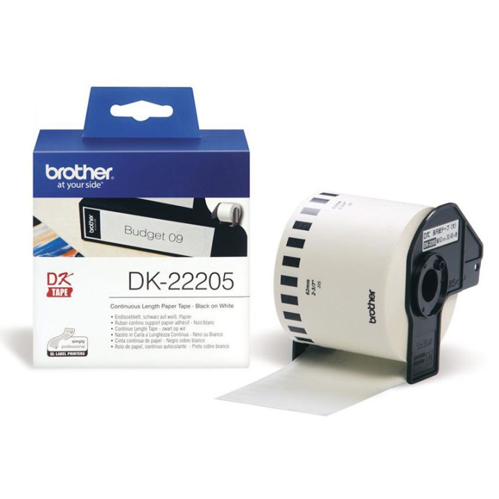 Nastro Adesivo BROTHER DK22205 - 62mm - 30,48
