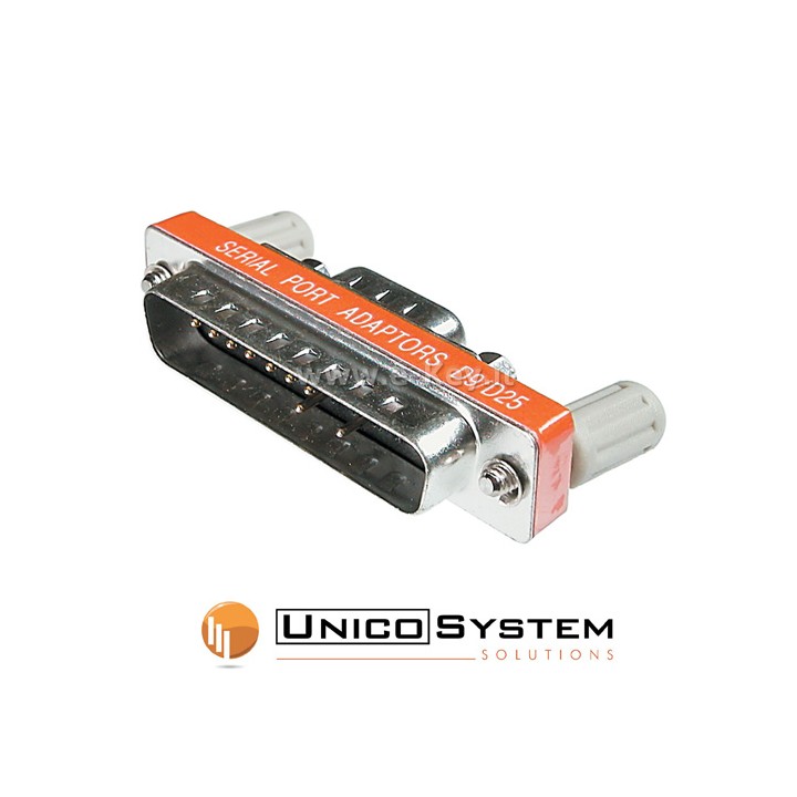 Adattatore Seriale DSUB9F/25F Metallico