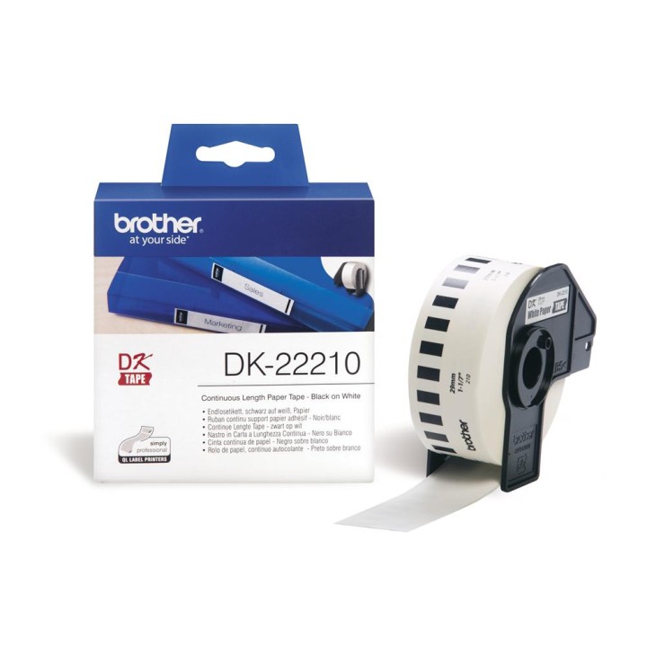 Nastro Adesivo BROTHER DK22210  - 29mm - 30,48