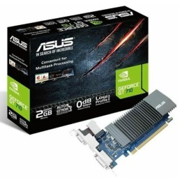 nVidia GT 710 PCI-E, DVI HDMI VGA passiva 2GB + Low Profile