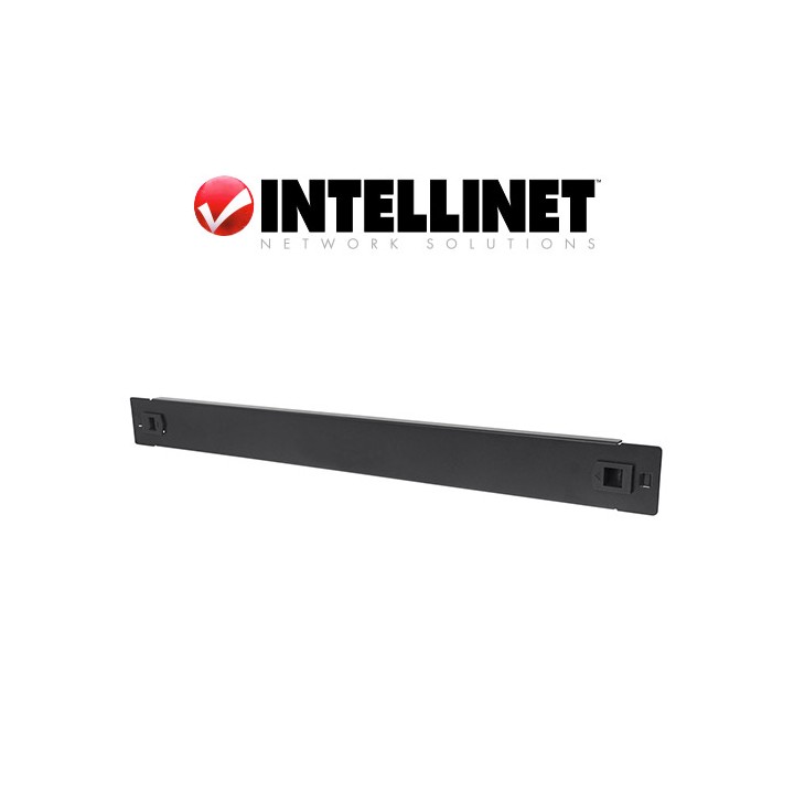 Pannello cieco Armadi Rack 19", 1U, in acciaio, Tooless a Clip Nero