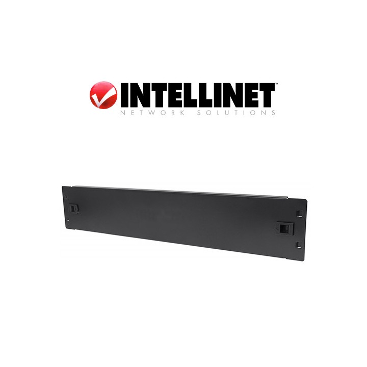 Pannello cieco Armadi Rack 19", 2U, in acciaio, Tooless a Clip Nero