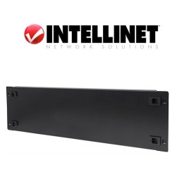 Pannello cieco Armadi Rack 19", 3U, in acciaio, Tooless a Clip Nero