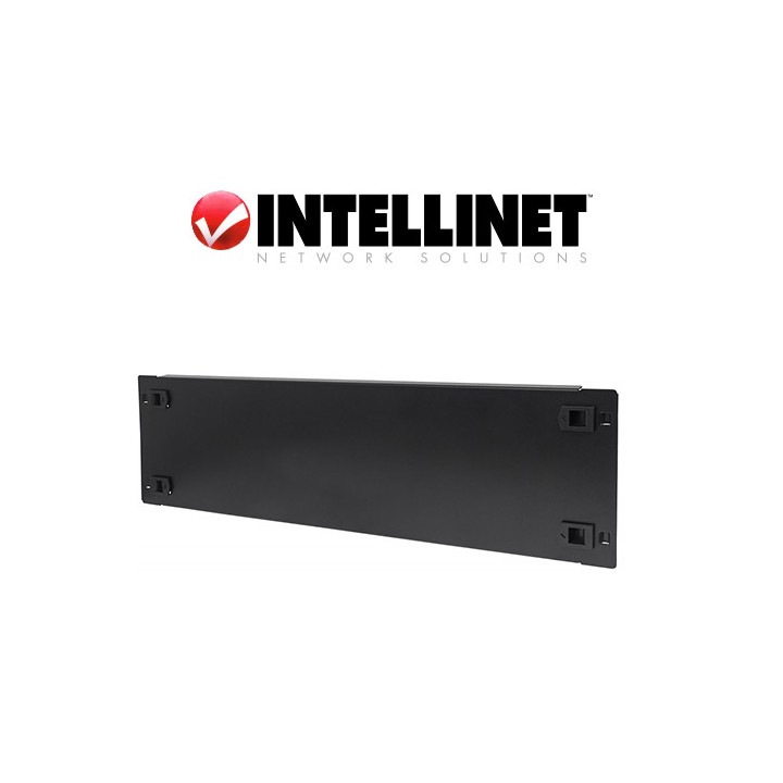 Pannello cieco Armadi Rack 19", 3U, in acciaio, Tooless a Clip Nero