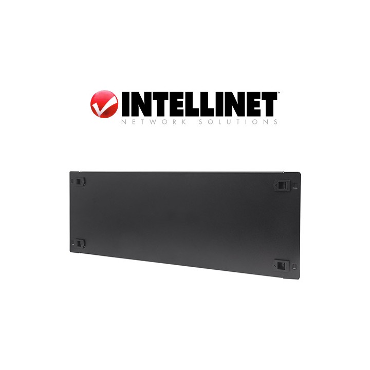 Pannello cieco Armadi Rack 19", 4U, in acciaio, Tooless a Clip Nero