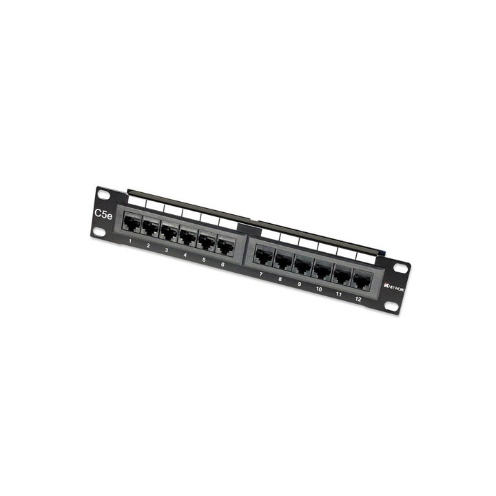 Pannello Patch 12 Porte RJ45 UTP CAT. 5e 10"
