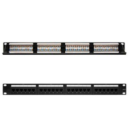 Pannello Patch 24 Porte RJ45 UTP CAT. 6 19"