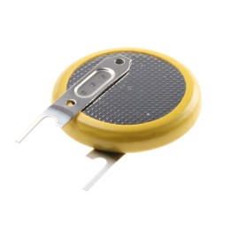 Pila a bottone Litio 3V CR2032 Terminale Pin PCB 3V, 190mAh