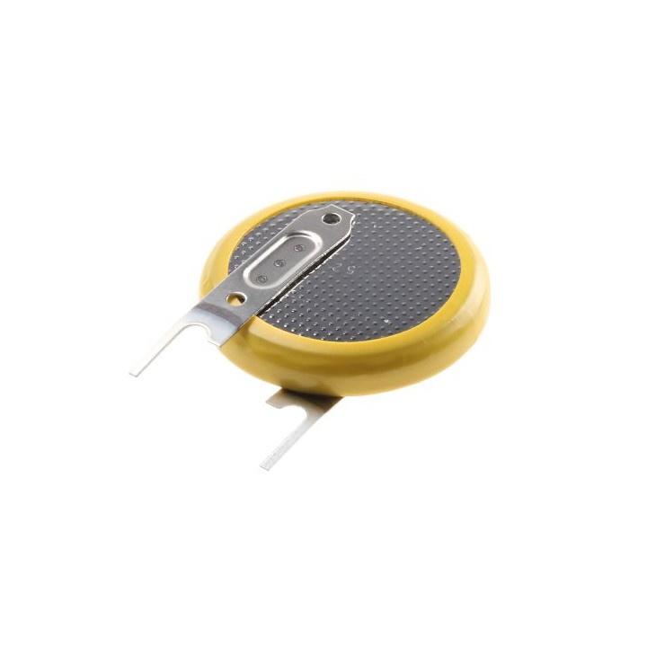 Pila a bottone Litio 3V CR2032 Terminale Pin PCB 3V, 190mAh