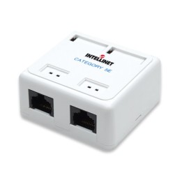 Prese a muro 2 porta RJ45 Cat5e