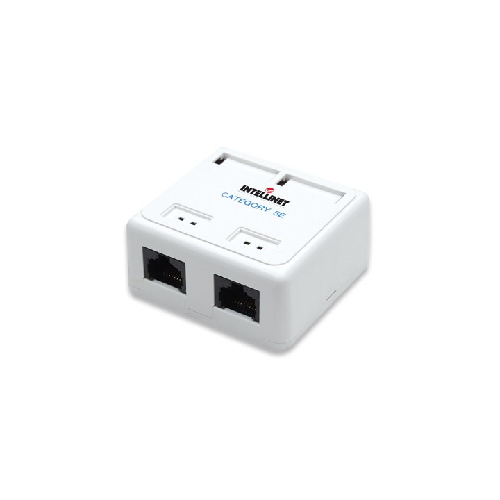 Prese a muro 2 porta RJ45 Cat5e