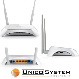 Router WiFi 3G/4G 300Mps 4P Lan 10/100M TL-MR3420