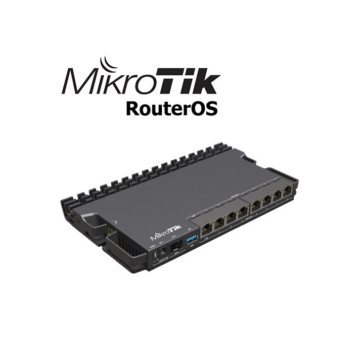 RouterBoard 7xLan 1GB - 1xLan 2,5GB - 1x10GB SFP+ - 1xUSB3 - RB5009UPr+S+IN