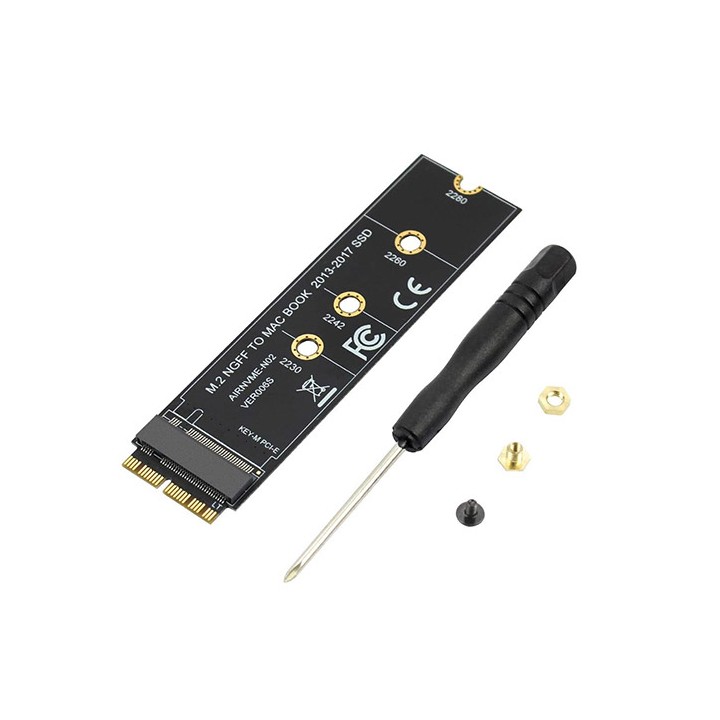 Scheda adattatore per MacBook Air 2013~2017 Laptop A1465 A1466 Pro A1398 A1502 A1419 2230-2280 SSD