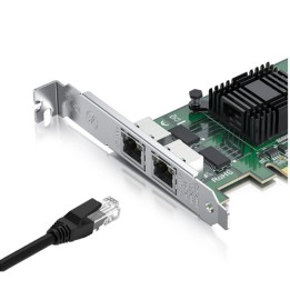 Scheda di Rete Ethernet 1GbE Doppio RJ45 Intel I350-T2PCI-E x4