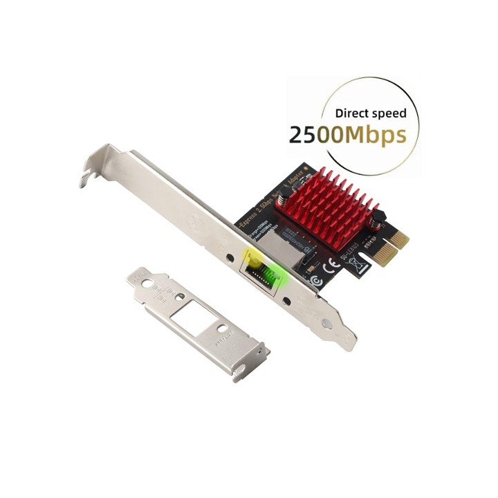 Scheda di Rete PCIe 2,5G/1G/100Mbps con Low Profile
