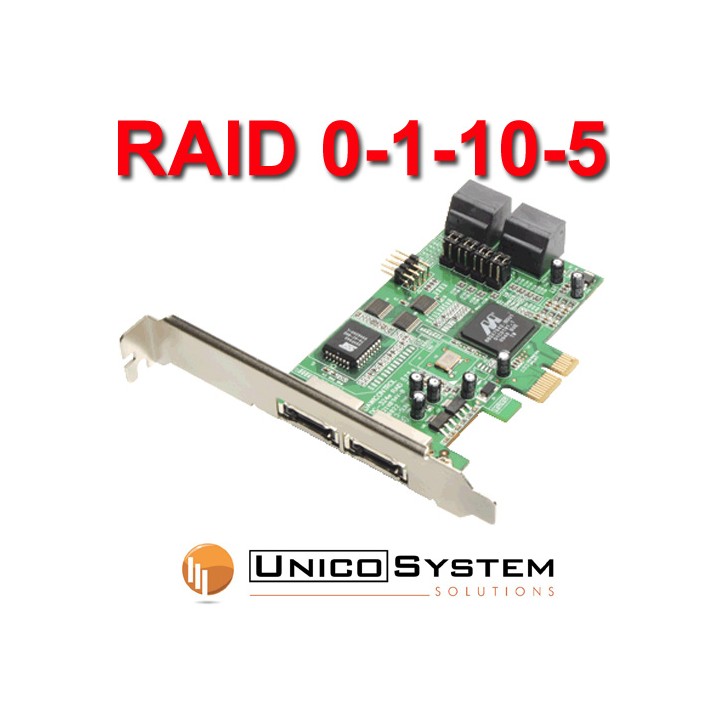Scheda PCI-Express x1  RAID 0, 1, 10, 5, JBOD SATA DC-324E