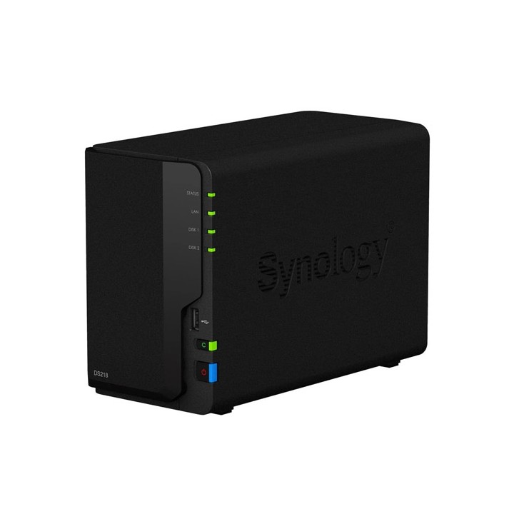 Server NAS SYNOLOGY DS218 + 2x1000gb Hard Disk 3,5" Ricondizionato