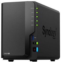 Server NAS SYNOLOGY DS225+ x 2 Hard Disk 3,5"