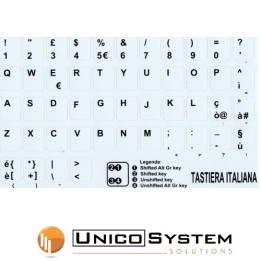 Sticker Tastiera White Italiana Cambio layout