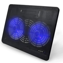 Supporto con Sistema di Raffreddamento per Notebook, MacBook 12 / 15.6 / 17 pollici con 2 Ventole Silenziosa